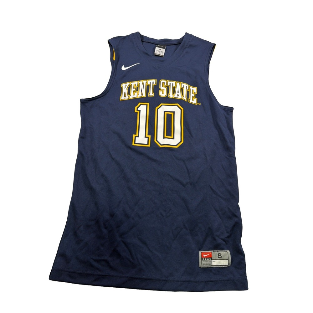 Nike Kent State Basketball Jersey Mens Small Blue And Yellow College #10
